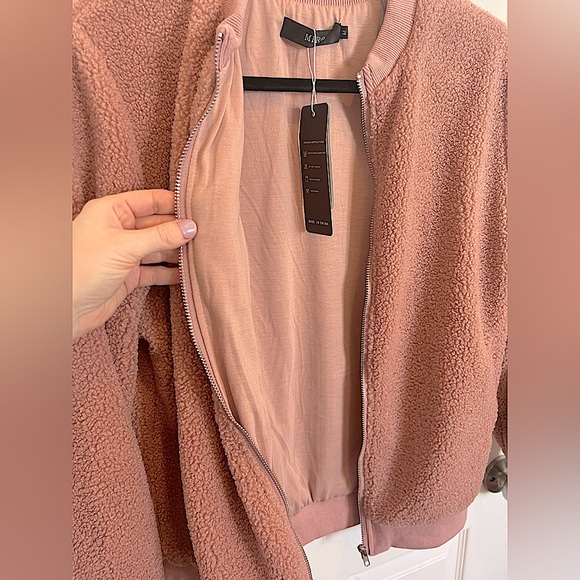 NWT Mirol Sherpa Fuzzy Bomber Jacket - Picture 6 of 7